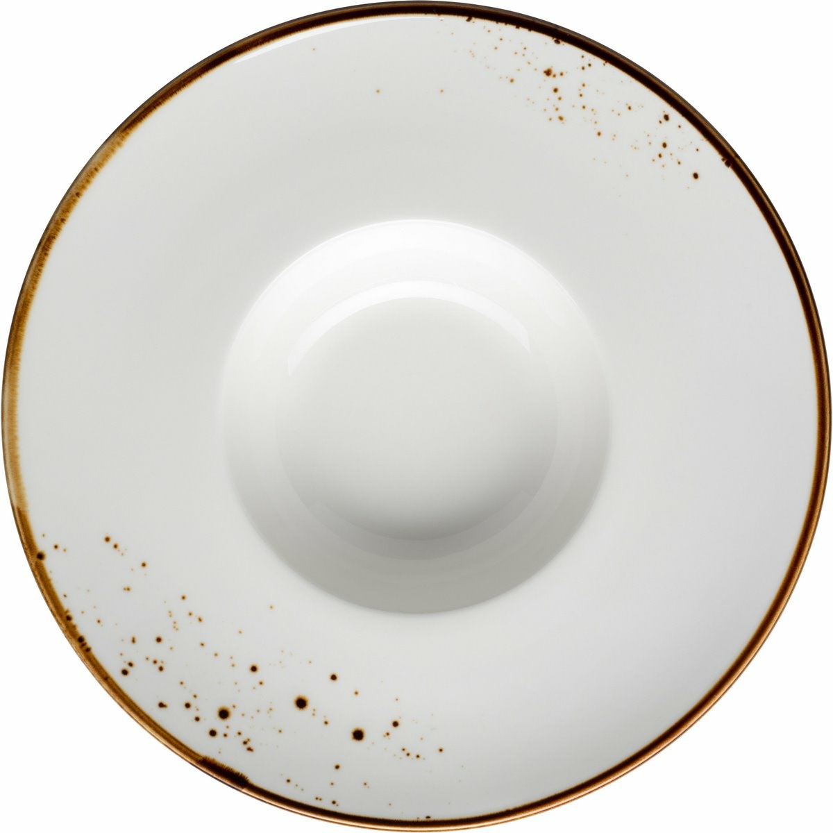 Product detail of Mäser Gurmánský talíř Pintar White hnědé tečky 26 cm