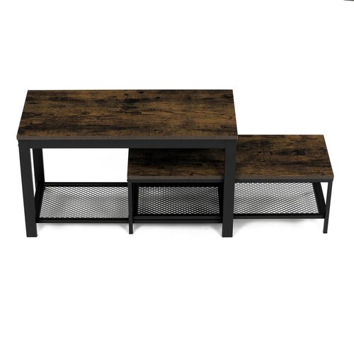 Schuhregal, 2-teiliges Set, Altholz