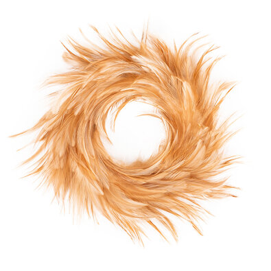 Vencek iz petelinjih peres, sv. rjava, pr. 20 cm