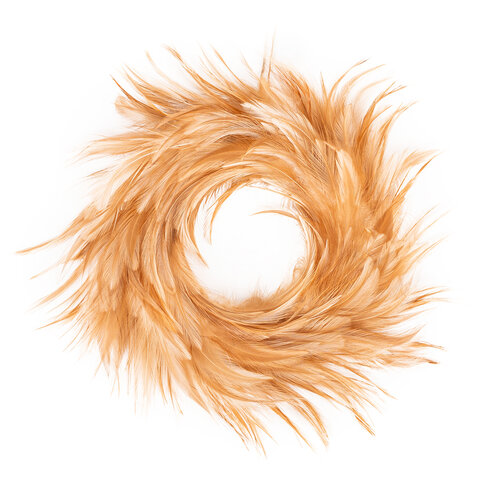 Vencek iz petelinjih peres, sv. rjava, pr. 20 cm