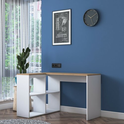Birou Haril Oak and White