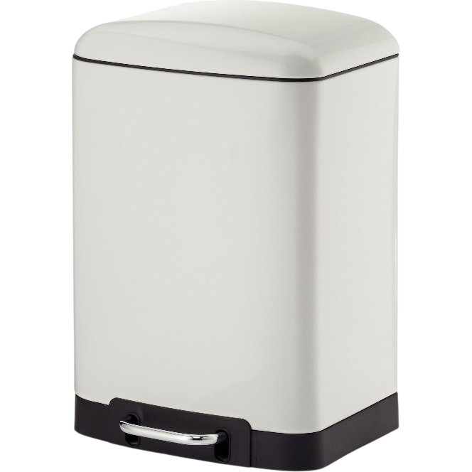 Kela Pedálový odpadkový kôš DAVINO 12 l, biela