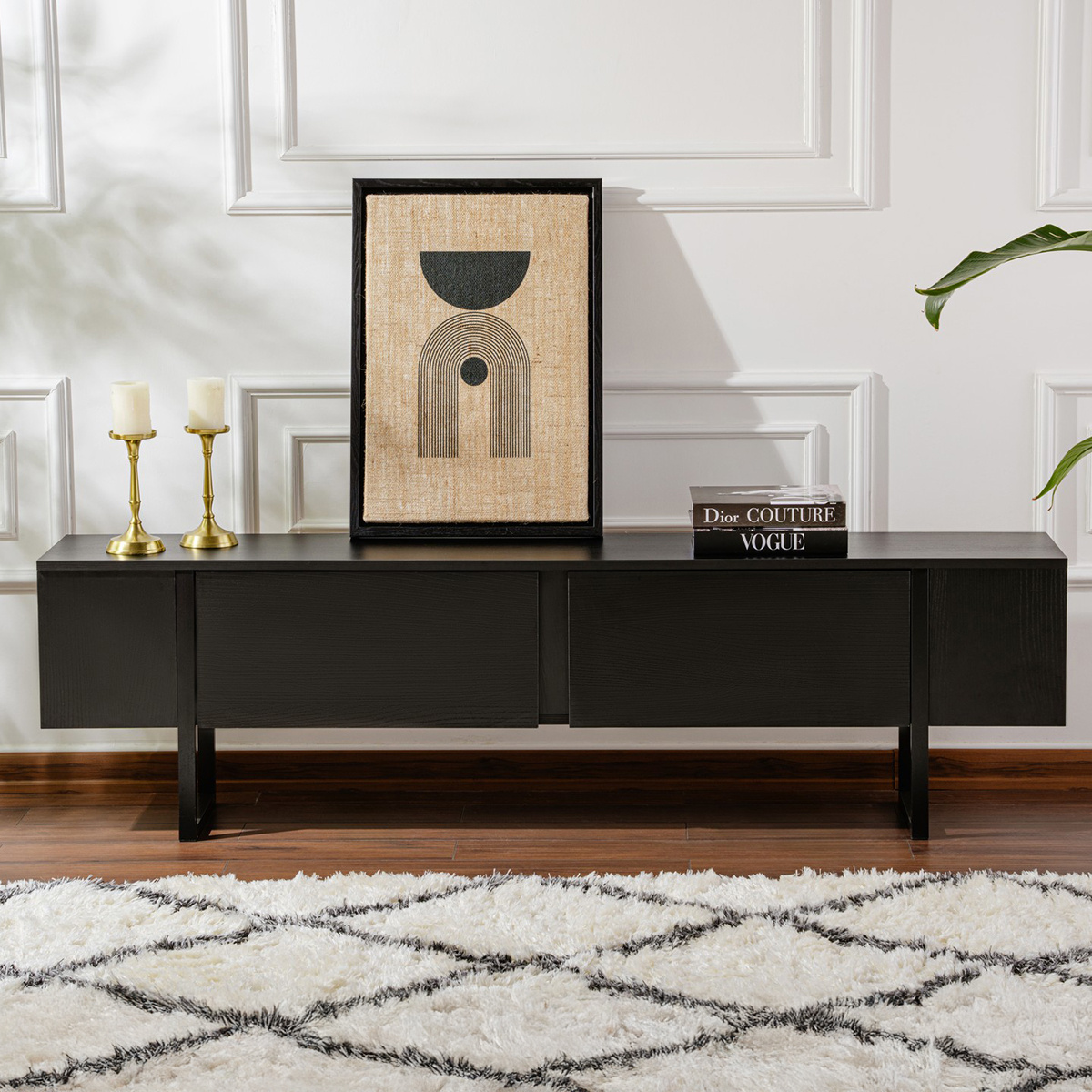 Televizní stolek Serenity Wood Black - thumb (6)