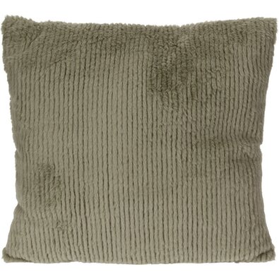 Kissen Stripy, graugrün, 45 x 45 cm