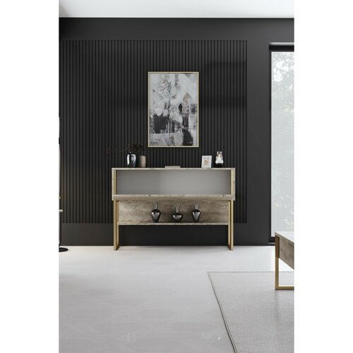 Komoda Luxe Travertine and Gold