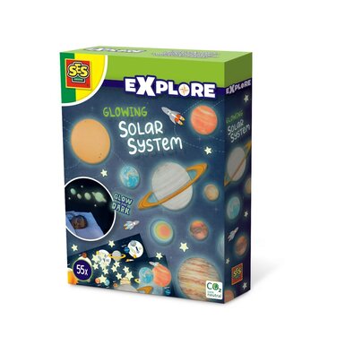 Ses Samolepilna dekoracija EXPLORE Planeti,svetleča