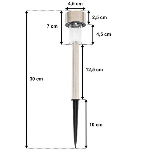 4Home Napelemes LED lámpa szett, 10 db, meleg fehér