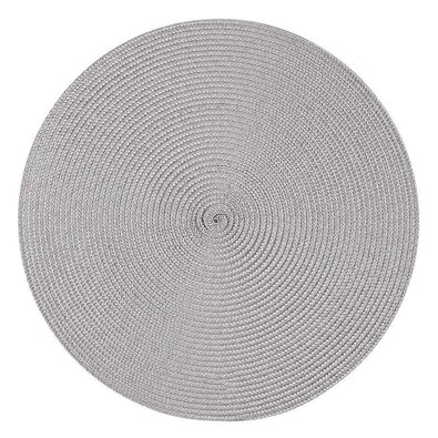 Altom Сервірувальний килимок Straw сірий, діам. 38 см, набір з 4-х штук