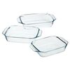 Pyrex Sada skleněných pekáčů 3 ks, 2 l + 3 l + 4 l
