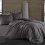 Lenjerie pat satin Antracit, 140 x 200 cm, 70 x 90 cm