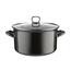 Emaille-Topf mit Deckel 5,6 l, schwarz
