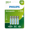 Philips Baterii reîncărcabile AAA 1,2 V, 4 buc