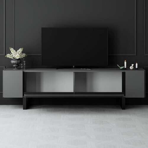 Televizní stolek Yildiz Anthracite and Black