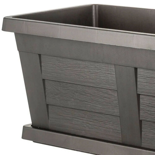 Bama Zahradní velkoobjemový truhlík Legno antracit, 60 x 30 x 25 cm