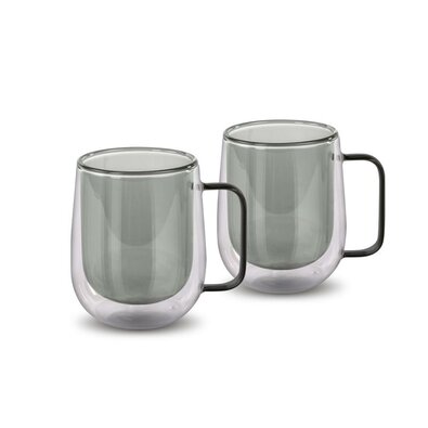 Lamart LT9123 2-delni set kozarcev Tea Vaso, 250ml, črn