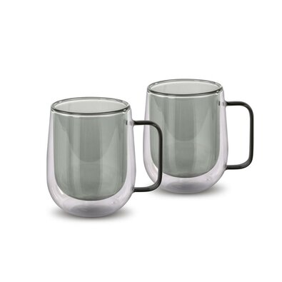 Lamart LT9123 Set din 2 piese de pahare Tea Vaso,250 ml, negru