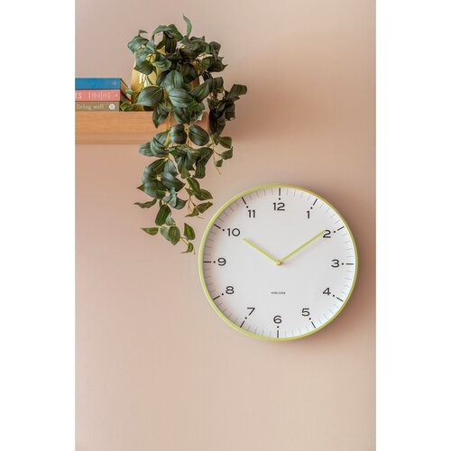 Karlsson 6011GR designové nástěnné hodiny žlutá, pr. 40 cm - thumb (3)