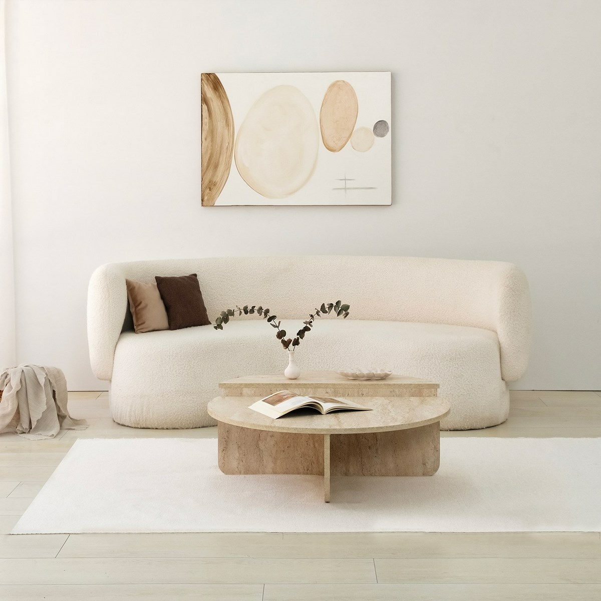 Konferenčný stolík Podium Travertine
