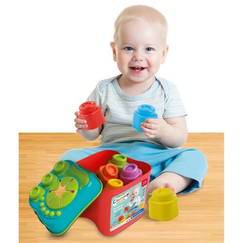 Clementoni Clemmy baby - găleată senzorială cublocuri