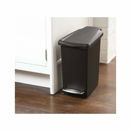 Coș de gunoi cu pedală Simplehuman Slim 10 l, negru