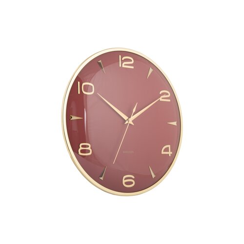 Karlsson 6017RD dizájner falióra, piros, átmérő:40 cm