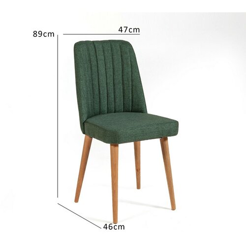Esszimmerstuhl Vina Green und Atlantic Pine