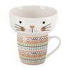 Orion Porcelanowy kubek z miseczką Kot, 0,35 l