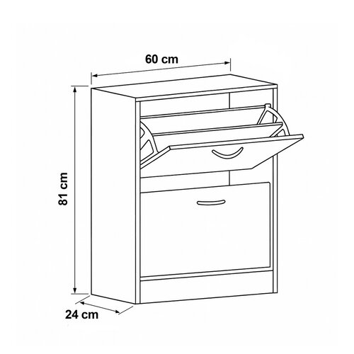 Botnik cu compartimente G1014 OAK, stejar