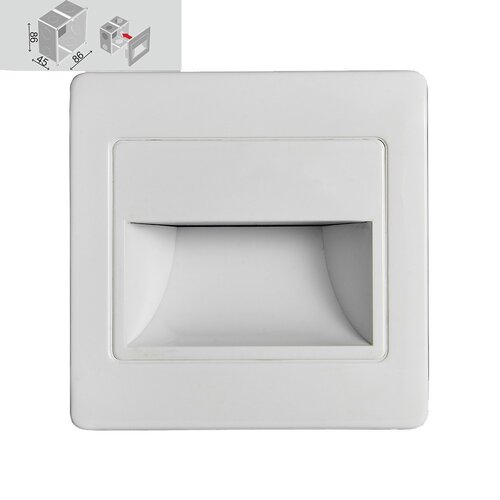 Emithor 70409 STEP LIGHT oprawa schodowa LED, 1,5 W, 4000 K, biały