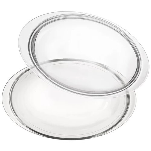 Vas de copt din sticlă Orion cu capac, oval, 33 x 20 x 12,5 cm