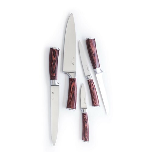 G21 Gourmet Nature késkészlet 5 db + bambusz blokk