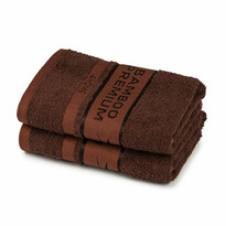 4Home Рушник для рук Bamboo Premium темно- коричневий , 30 x 50 см, комплект 2 шт.