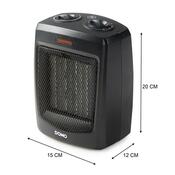 DOMO DO7329H teplovzdušný ventilátor, černá