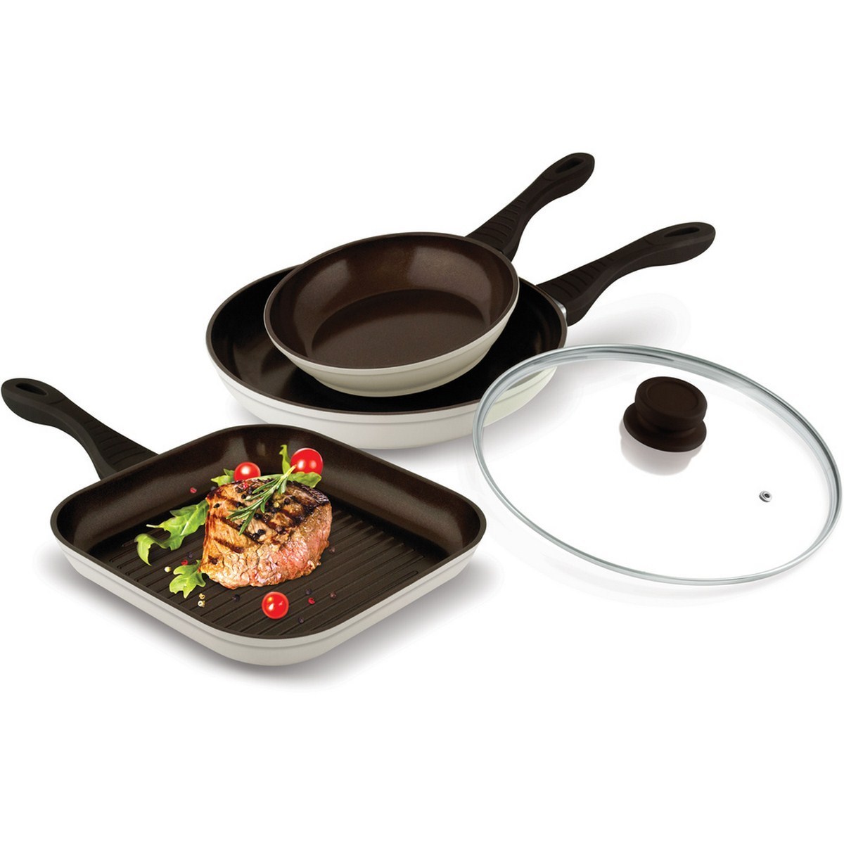 Lamart Sada keramických panvíc 4 ks,