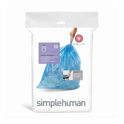 Simplehuman Worki na śmieci V 16-18 l, 20 szt.