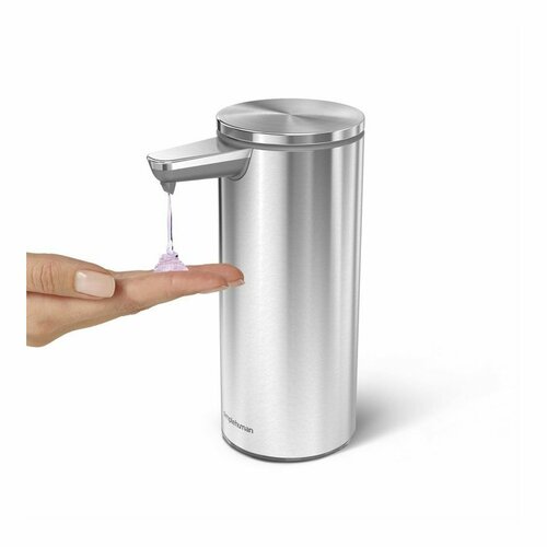 Simplehuman Dozirnik za milo brez dotika, ki ga jemogoče ponovno napolniti, iz nerjavečega jekla