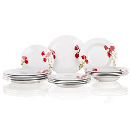 Poza Set farfurii BANQUET Red Poppy 18 piese