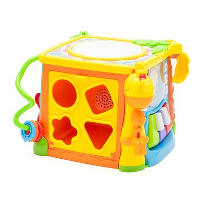 Baby Mix Interaktivna glasbena izobraževalnakocka, rumena