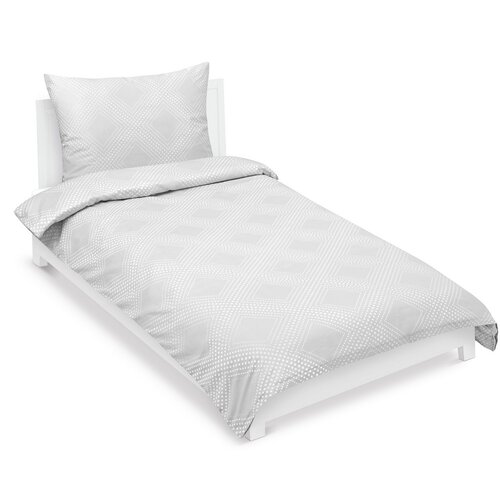 Bellatex Lenjerie de pat din satin Linie albă, 140x 200 cm, 70 x 90 cm