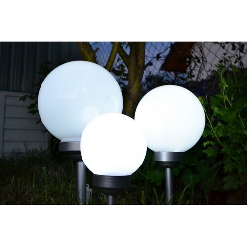 Sharks Solar LED kerti világítás gömb, átmérő 25cm