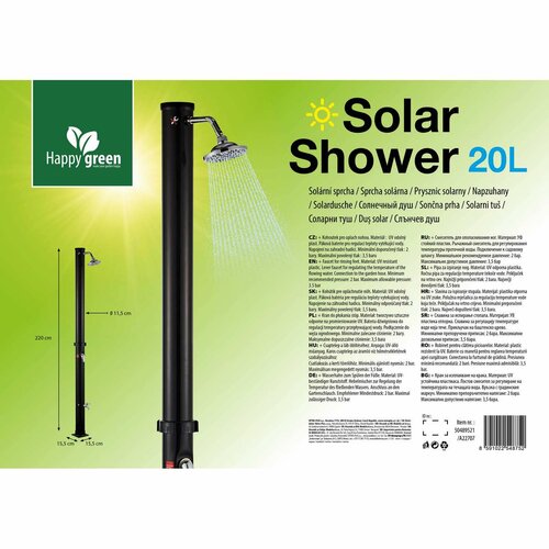 Duș solar Happy Green, 20 l