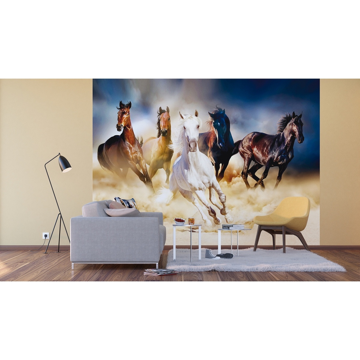 Obrázok Fototapeta XXL Horses 360 x 270 cm, 4 diely