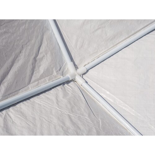 Happy Green Gazebo Party II bela, 2,4 x 2,4 m
