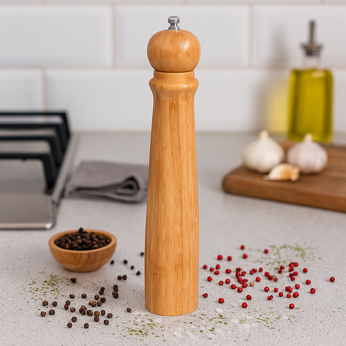 Excellent Houseware Бамбуковий млинок для спецій, 6 x 31 см