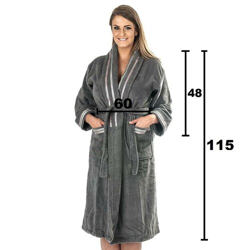 4Home Szlafrok New Bianna brązowy, S / M