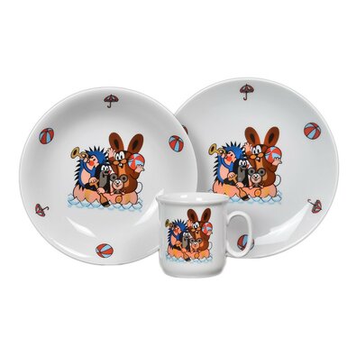 Thun 3-częściowy zestaw obiadowy dla dzieci Krecik w łódce