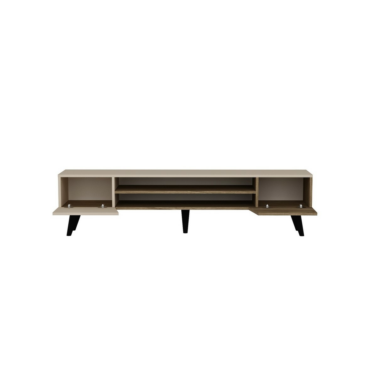 Televízny stolík Clark Walnut and Beige