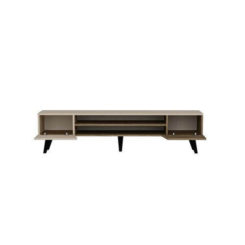 Stolik pod telewizor Clark Walnut and Beige