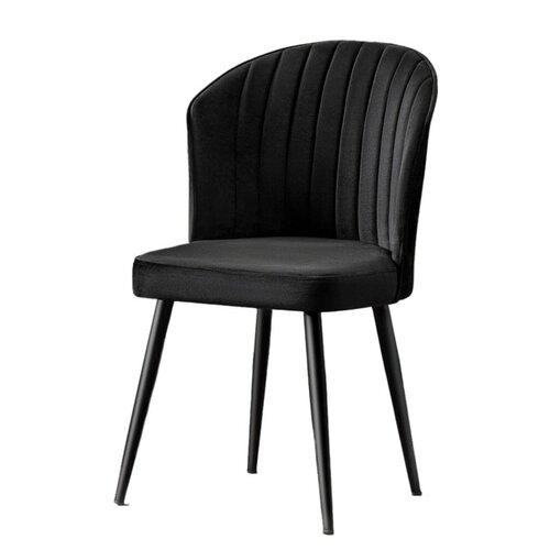 Esszimmerstuhl-Set Rubi Black, 4 Stück