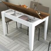 Jídelní stůl Kiev White and Walnut